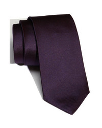 BOSS HUGO BOSS Woven Silk Tie Dark Purple Regular