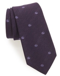Gucci Gg Chevron Jacquard Tie