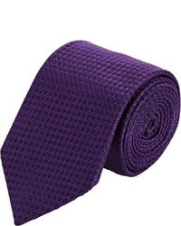Barneys New York Jacquard Necktie Purple