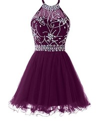 Dark Purple Tulle Dress