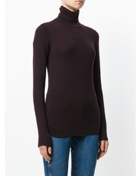 Majestic Filatures Fitted Roll Neck Top