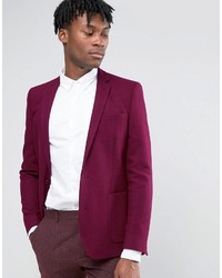 Dark Purple Tweed Blazer