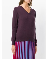 N.Peal V Neck Knitted Sweater