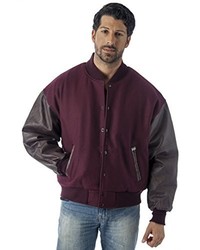 REED Premium Varsity Leatherwool Jacket Made In Usa