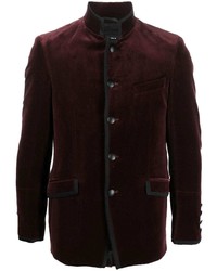 Karl Lagerfeld Velvet Button Up Jacket