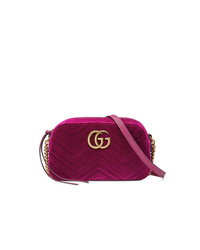 Gucci Gg Marmont Velvet Small Shoulder Bag