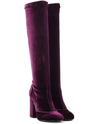 Laurence Dacade Velvet Knee Length Boots