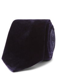 Dark Purple Velvet Tie