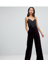 Y.A.S Tall High Waisted Velvet Cropped Trouser