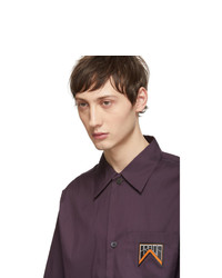 Prada Purple Stripe Shirt