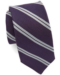 Michael Kors Michl Kors Striped Silk And Wool Tie