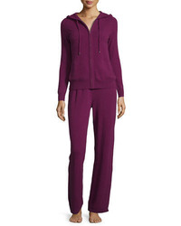 Neiman Marcus Cashmere Collection Cashmere Hooded Jogging Set