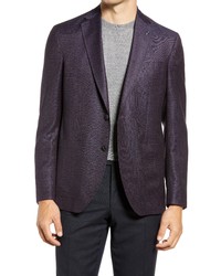 Ted Baker London Keith Slim Fit Mixy Neat Wool Sport Coat