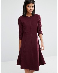 Whistles Seymour Boiled Wool Flare Dress