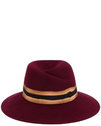 Maison Michel Virginie Contrast Band Fedora Hat