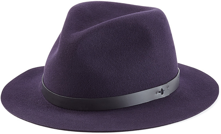 dark purple fedora