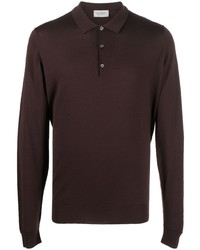 John Smedley Long Sleeve Wool Polo Shirt