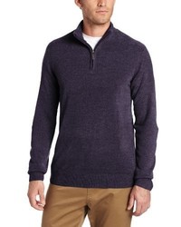 Geoffrey Beene Quarter Zip Mock Neck Sweater