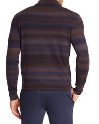 Isaia Half Zip Italian Cashmere Sweater