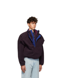 Y/Project Purple Fleece Pop Up Sweater
