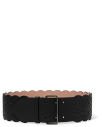Embellished Leather Waist Belt
