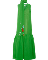Embellished Silk Maxi Dress