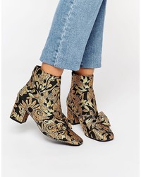 Asos Rayal Bow Ankle Boots