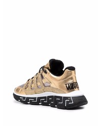 Versace Trigreca Panelled Cut Out Sneakers