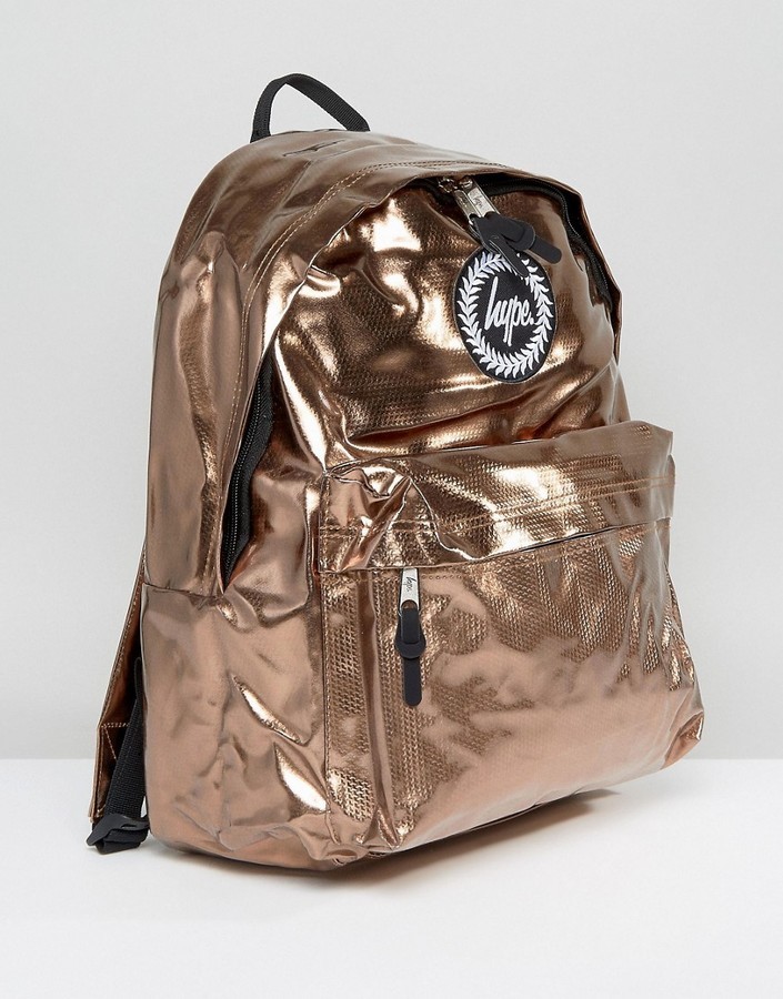 Hype rose gold discount backpack