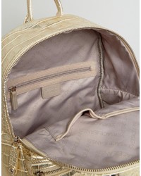 Versace Jeans Gold Metallic Backpack