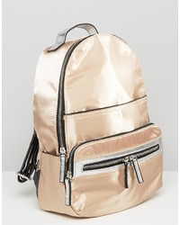Miss Selfridge Metallic Backpack