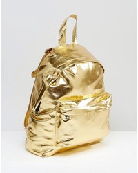 Asos Metallic Mini Backpack