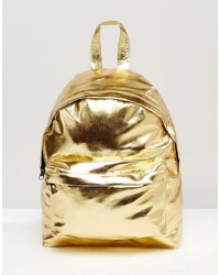 Asos Metallic Mini Backpack