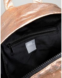 Asos Textured Metallic Backpack