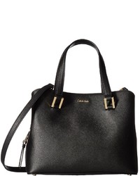 Calvin Klein Cindy Saffiano Satchel Satchel Handbags