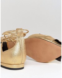 Asos Lottery Knotted Ballet Flats