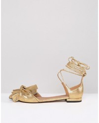 Asos Lottery Knotted Ballet Flats