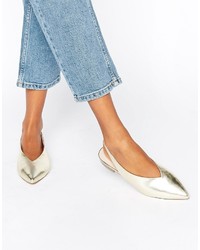 Asos Lychee Slingback Pointed Ballet Flats
