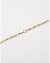Asos Brand Beaded Necklace And Bracelet Pack With Cross In Gold