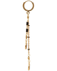 Isabel Marant Gold And Black Chain Earrings