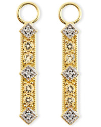 Jude Frances Lisse Champagne Citrine Diamond Charms For Earrings