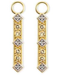 Jude Frances Lisse Champagne Citrine Diamond Charms For Earrings