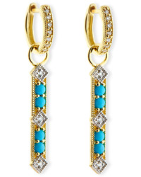 Jude Frances Lisse Turquoise Diamond Charms For Earrings