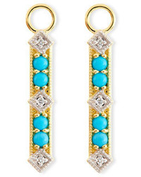 Jude Frances Lisse Turquoise Diamond Charms For Earrings