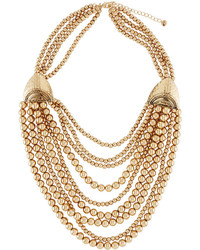 Lydell NYC Beaded Multi Row Statet Necklace