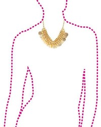 Charlotte Russe Chain Bead Coin Collar Necklace