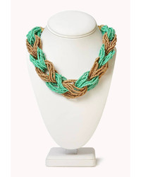 Forever 21 Contrast Braid Necklace