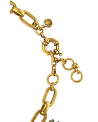 J.Crew Fireburst Gold Tone Beaded Necklace