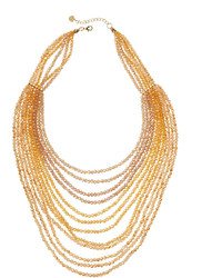 Nakamol Layered Bead Necklace Gold