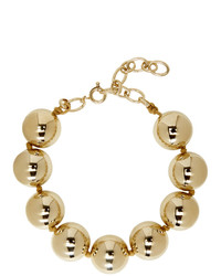 Dheygere Gold Oversized Pearl Necklace